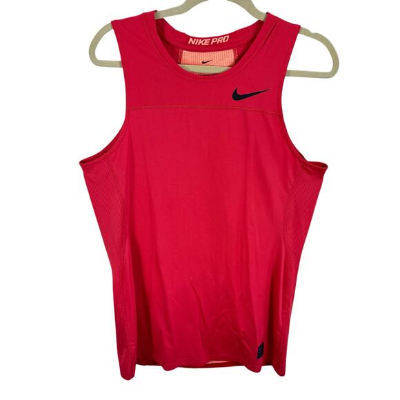 Nike Pro Hypercool Fitted Coral Mesh Athletic Tank Top Men's Size M - Picture 1 of 6